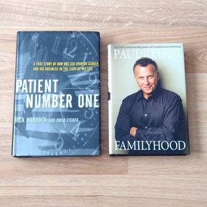 Books Patient Number One & FamilyHood Paul Reiser Hardcovers First Editions